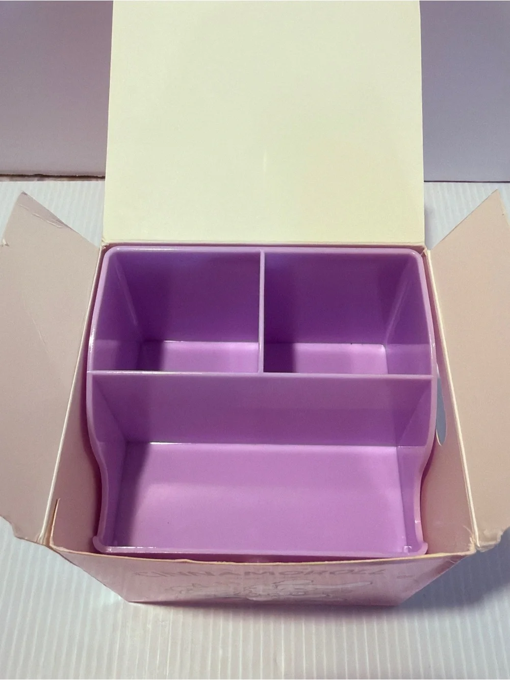 Sanrio Kuromi Desk Organizer Mini Drawer Makeup Brush Pen Holder Purple Kawaii